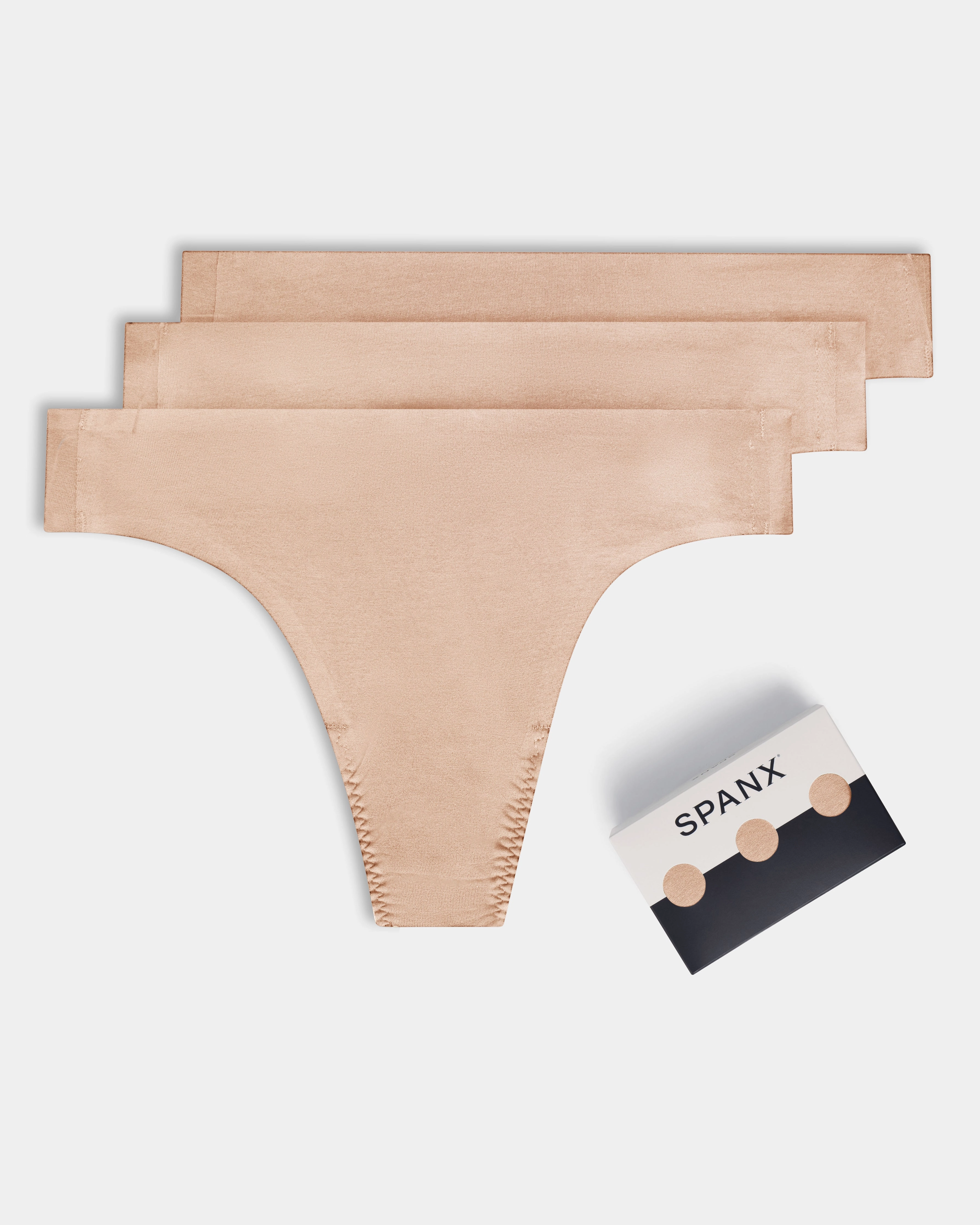 SPANXsmooth™ Fit-To-You Supima® Cotton Thong 3-Pack