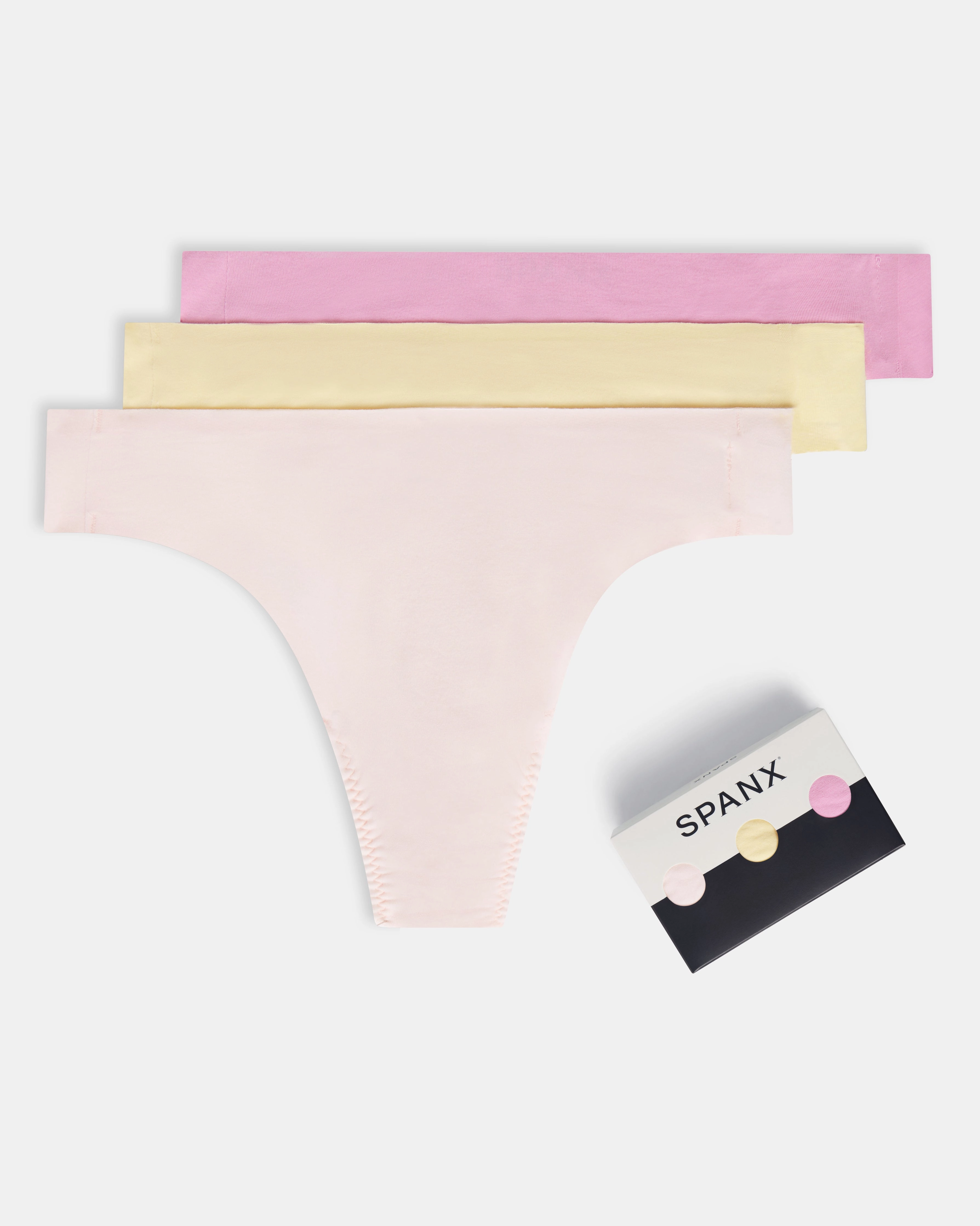 SPANXsmooth™ Fit-To-You Supima® Cotton Thong 3-Pack