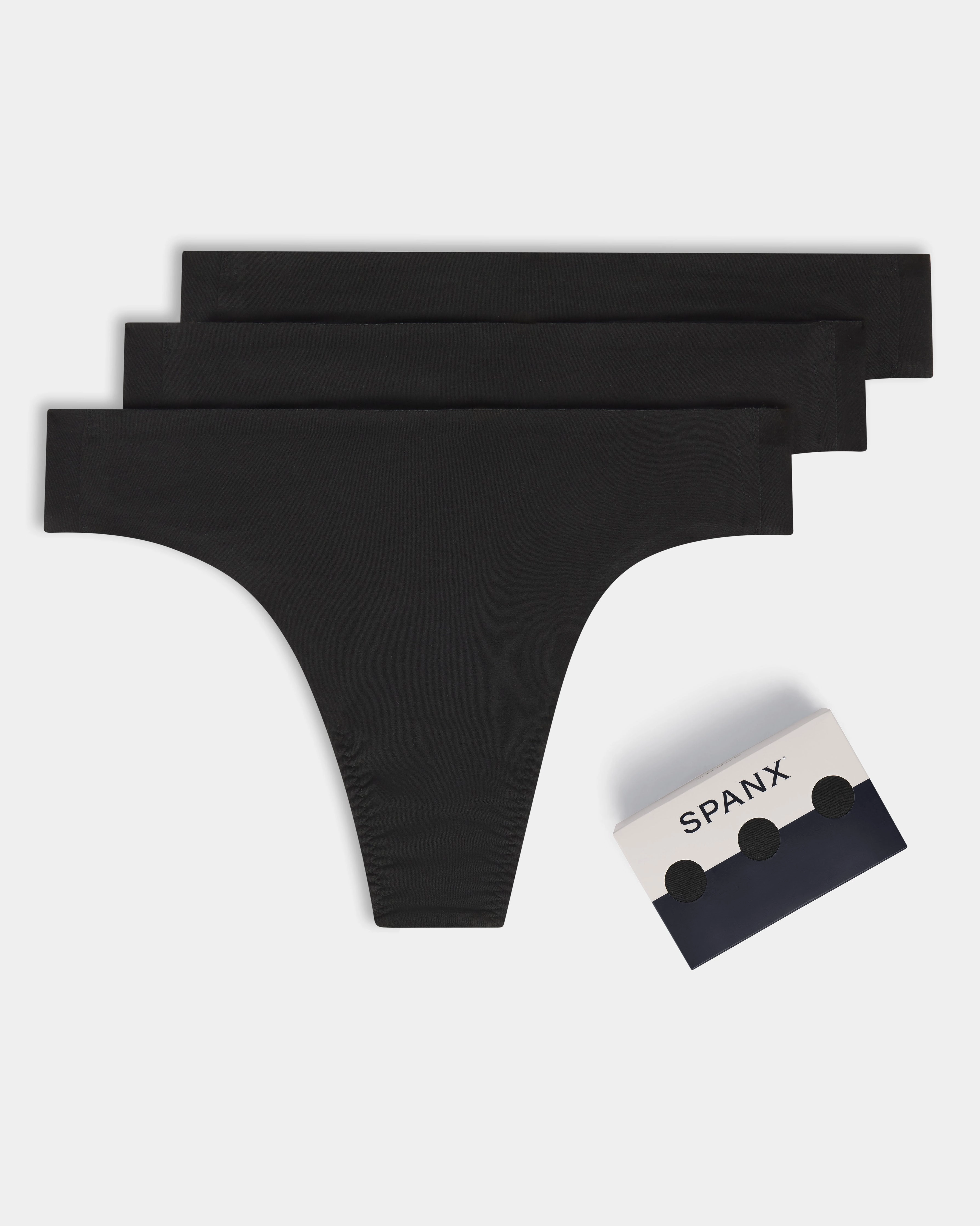 SPANXsmooth™ Fit-To-You Supima® Cotton Thong 3-Pack