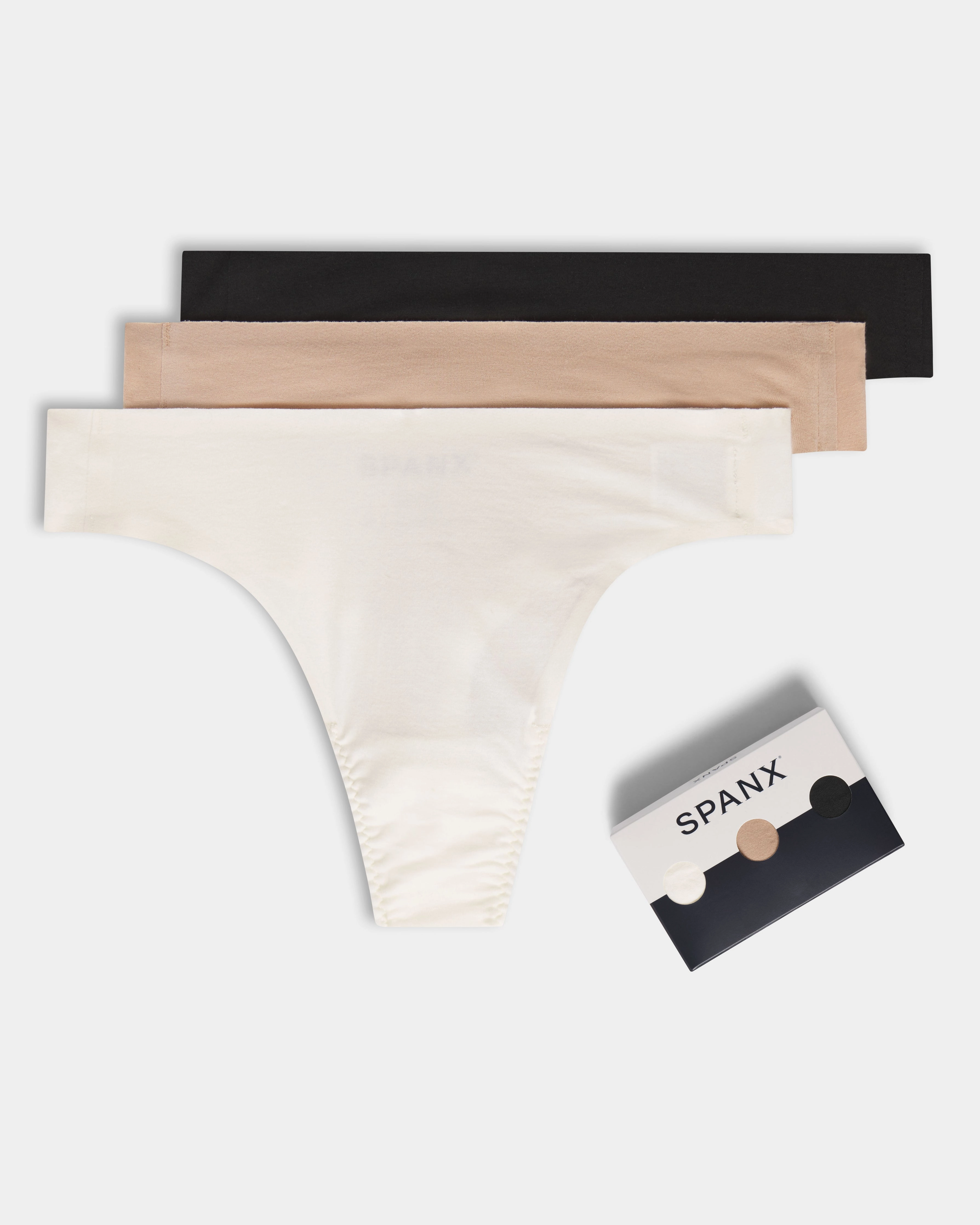 SPANXsmooth™ Fit-To-You Supima® Cotton Thong 3-Pack