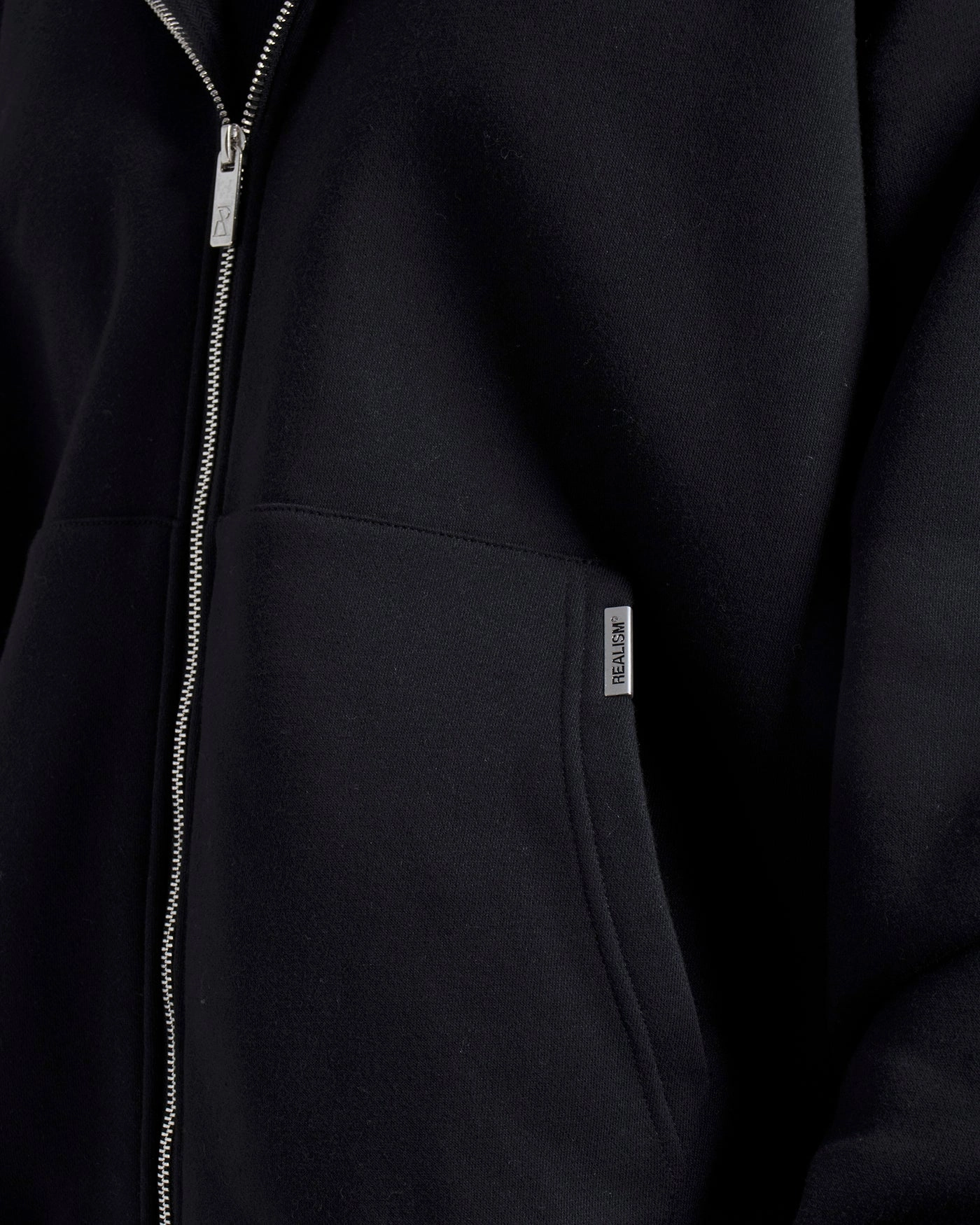SSS REALISM RADIANT ZIP HOODIE BLACK