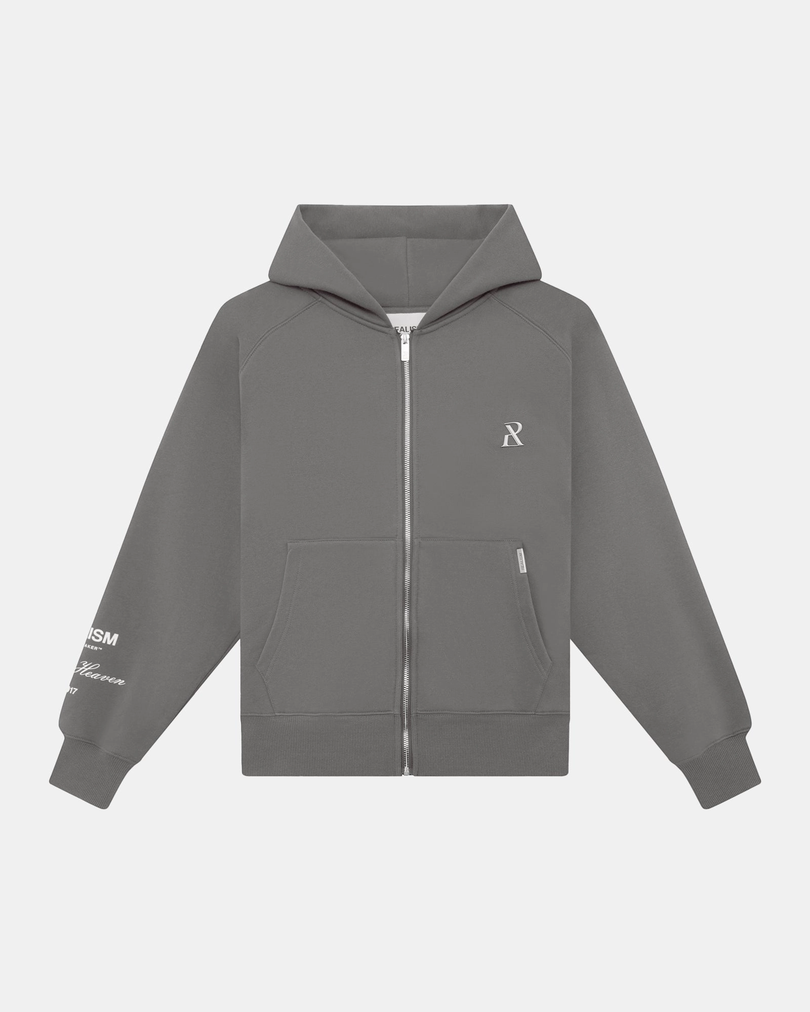 SSS REALISM RADIANT ZIP HOODIE COOL GREY