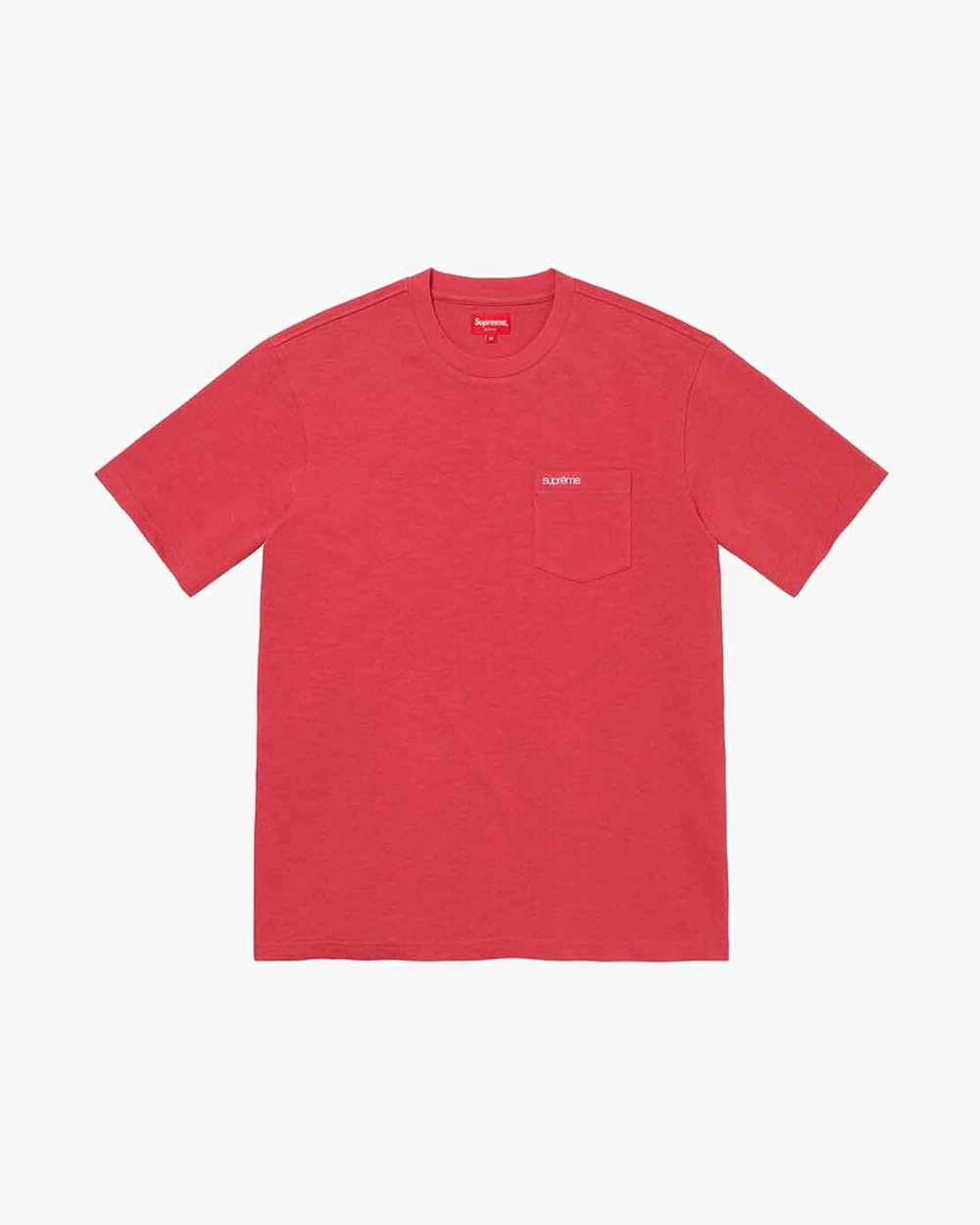 SUPREME FW21 PINK CLASSIC LOGO POCKET TEE