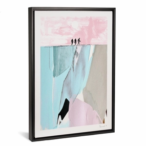 Surfers By Dan Hobday FRAMED CANVAS