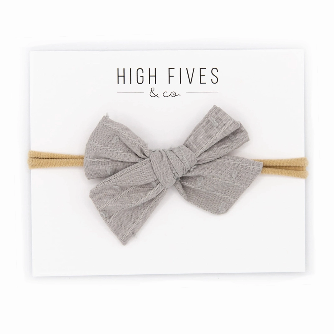 Swiss Dot Bow Nylon Headband