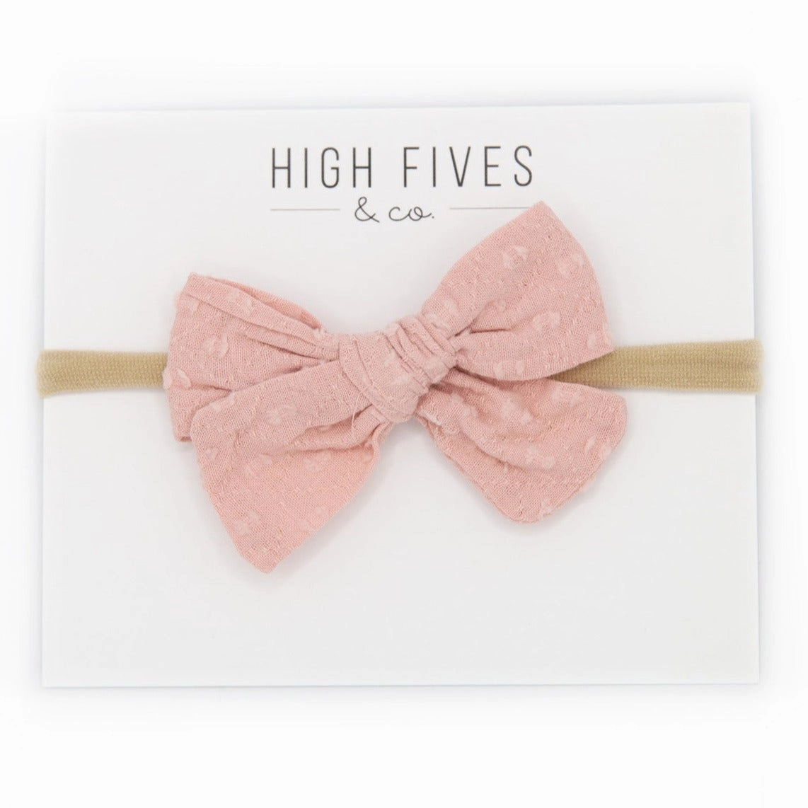 Swiss Dot Bow Nylon Headband