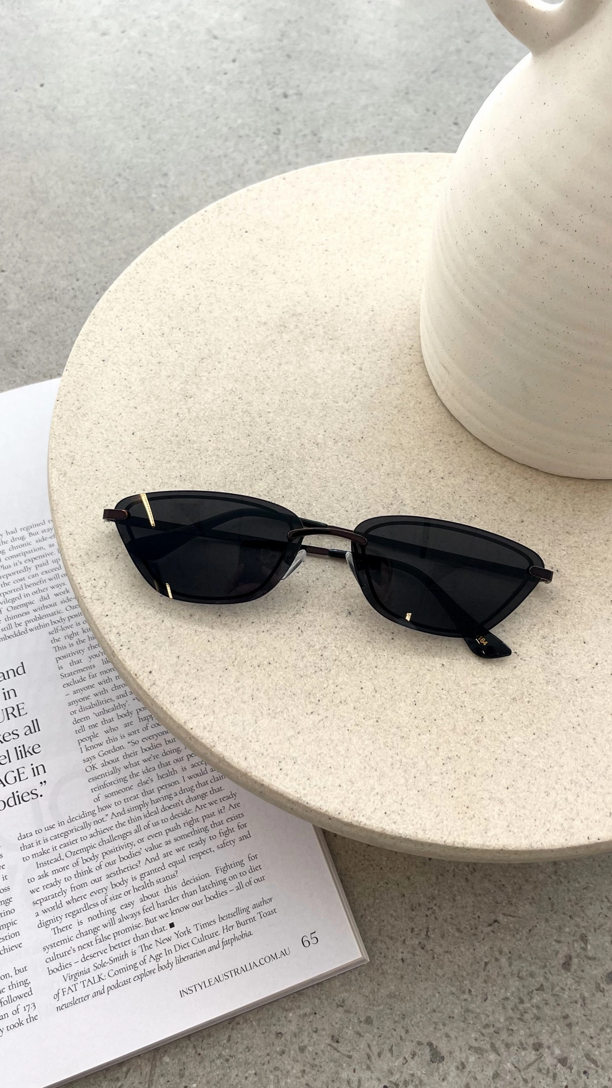 The Chandra Sunglasses - Dark Chocolate Onyx