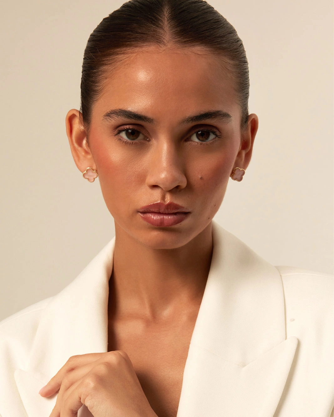 VANESSA EARRINGS - GOLD-PINK