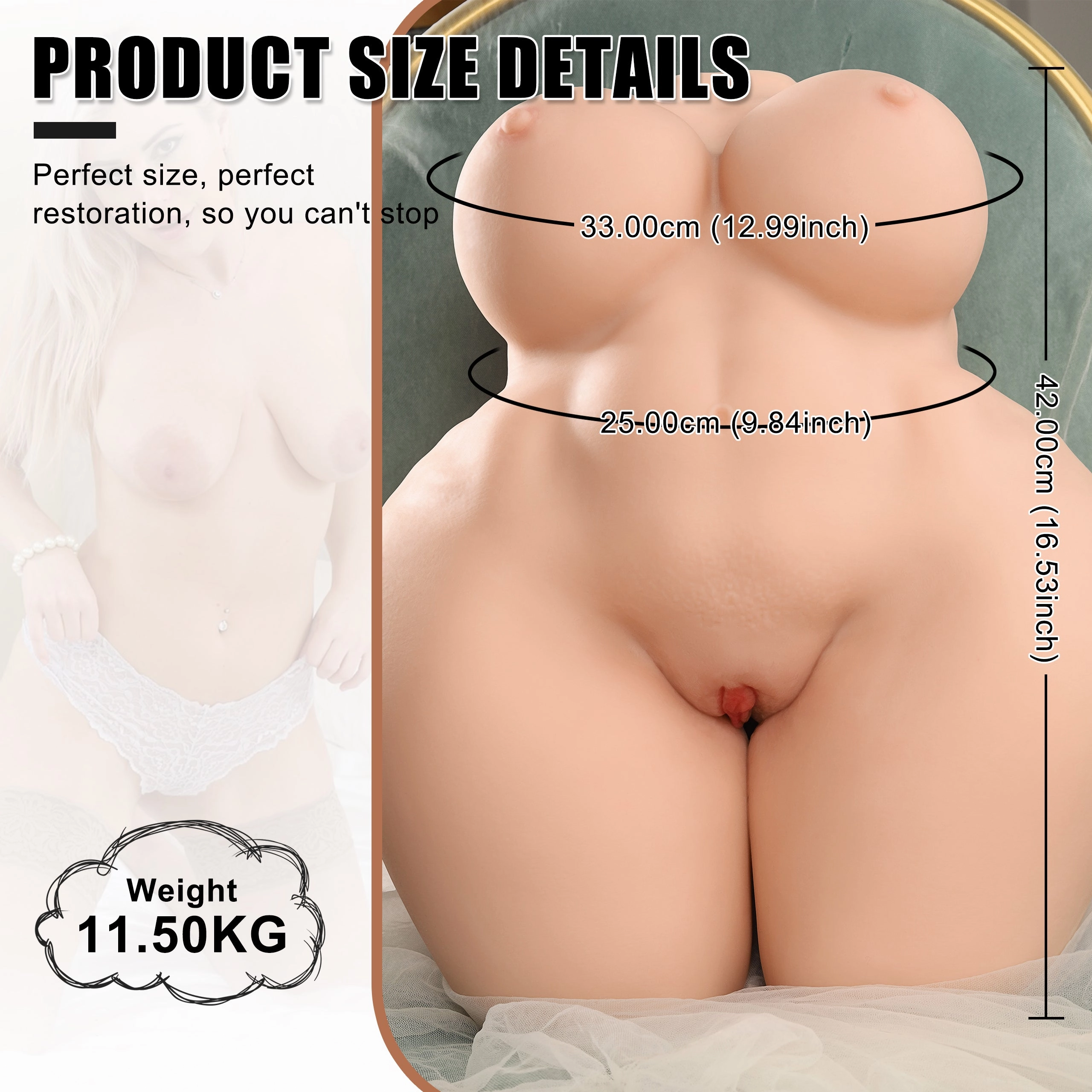 Veronica - 27.5LB Realistic Sex Doll